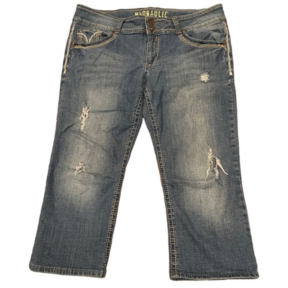 Hydraulic Destructed Jean Capris 17/18‎